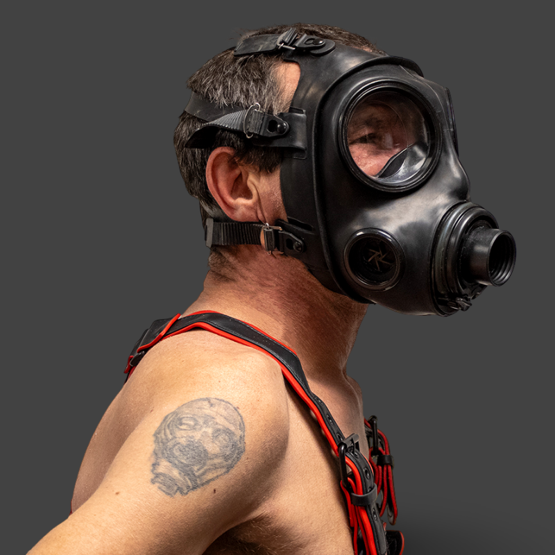 GASMASTER S10.4 Ultimate Breath Play Gas Mask | Double Air Intake