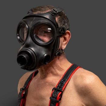 GASMASTER S10.4 Ultimate Breath Play Gas Mask | Double Air Intake