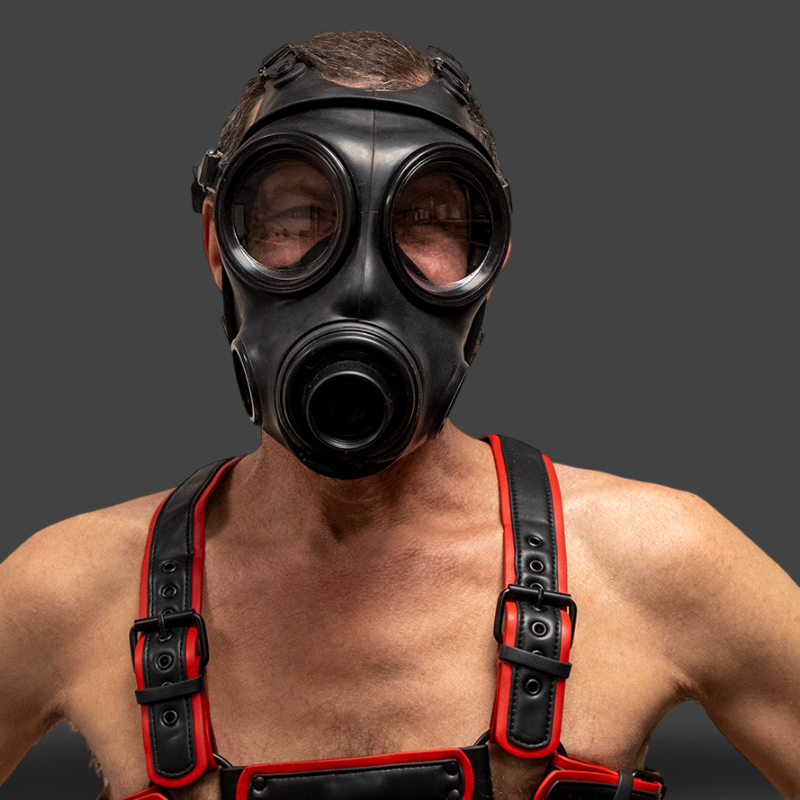 GASMASTER S10.4 Ultimate Breath Play Gas Mask | Double Air Intake