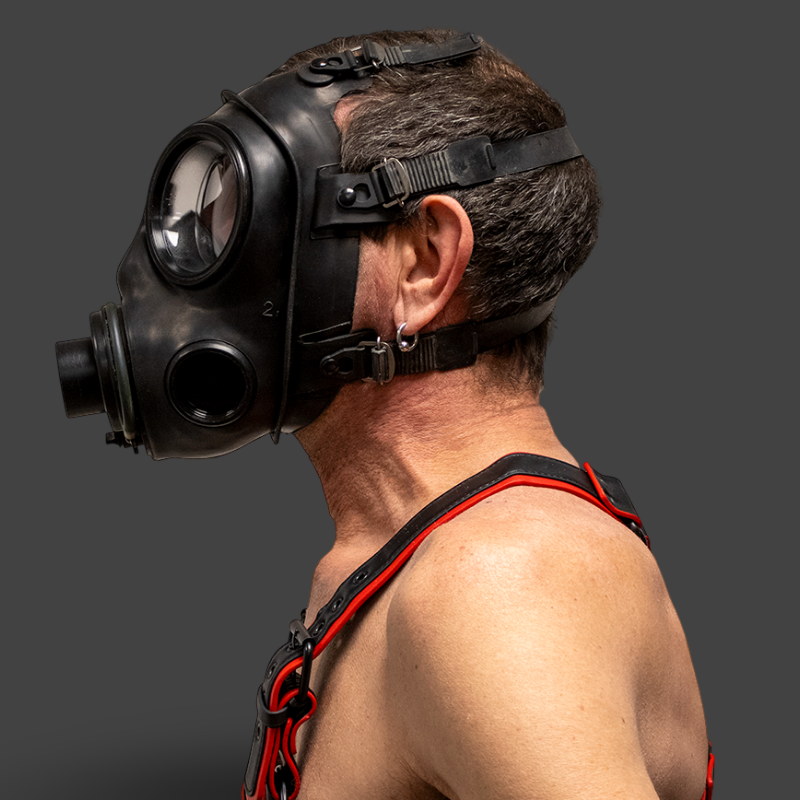 GASMASTER S10.4 Ultimate Breath Play Gas Mask | Double Air Intake