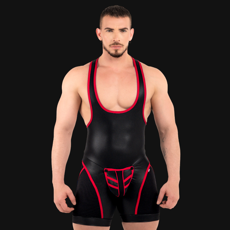 el Open-Ass Wrestler | Singlet Fetish Trasero Abierto 2 Colores