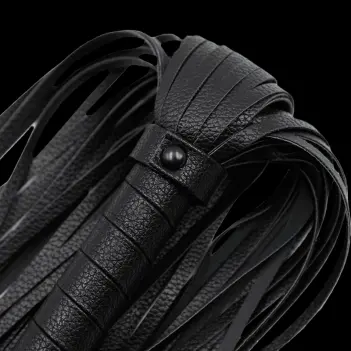 Fouet flogger ALIVE BDSM Fantasy Erotic, cuir 69 cm | Dark-Ink