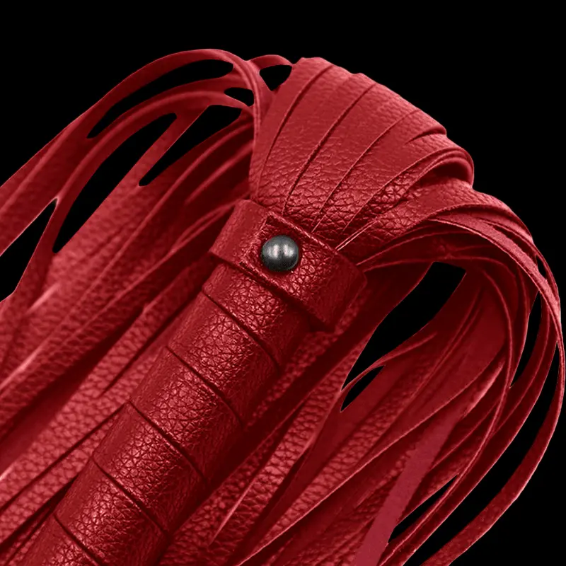Fouet flogger ALIVE BDSM Fantasy Erotic, cuir 69 cm | Dark-Ink