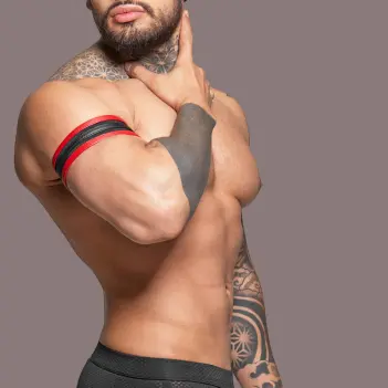 RØK Biker Biceps Band leather style, 2 colors | Dark-Ink