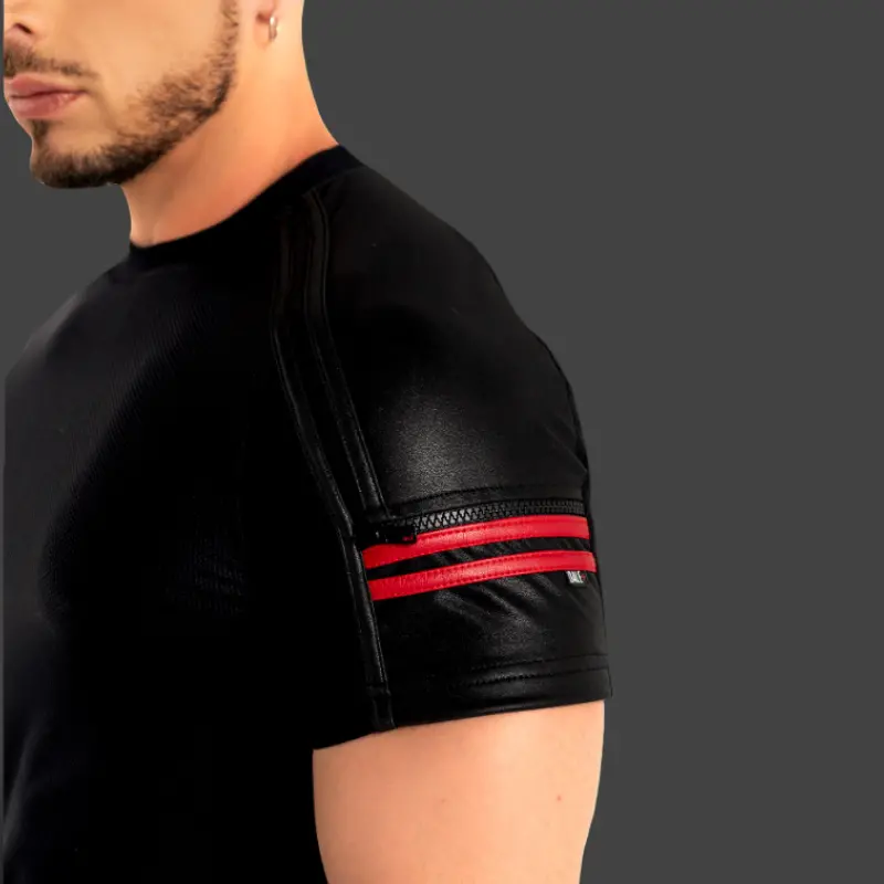 Chemise biker RØK Industrial Zip Shirt, fermeture zip | Dark-Ink