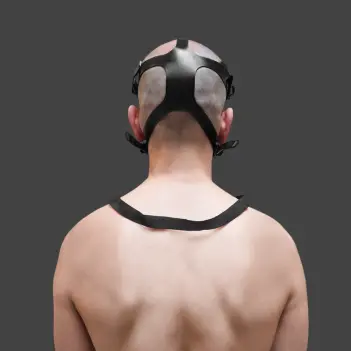 GASMASTER Alien Fetish Gas Mask | 40mm Standard Thread | Dark-Ink
