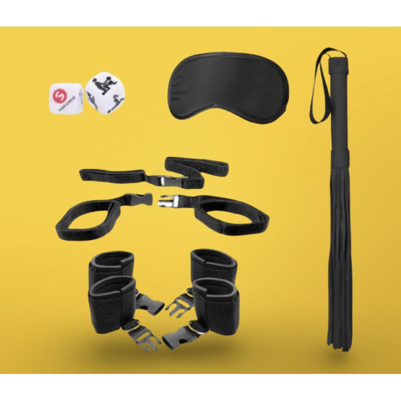 Bed post bindings restraint kit