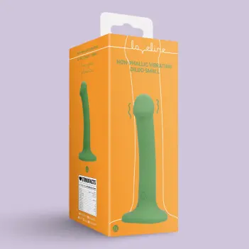 Loveline Non-Phallic Vibrating Dildo, 3 Sizes & Colors | Dark-Ink
