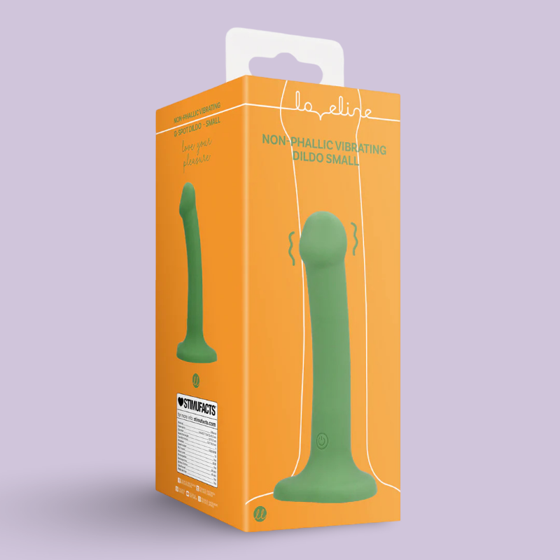 Loveline Dildo Vibrant Non-Phallique Small – Vert Forest