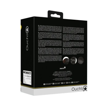 Mask with brown ponytail black