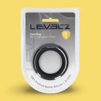 Cockring silicona LEVELZ sin vibración S, M o L negro | Dark-Ink