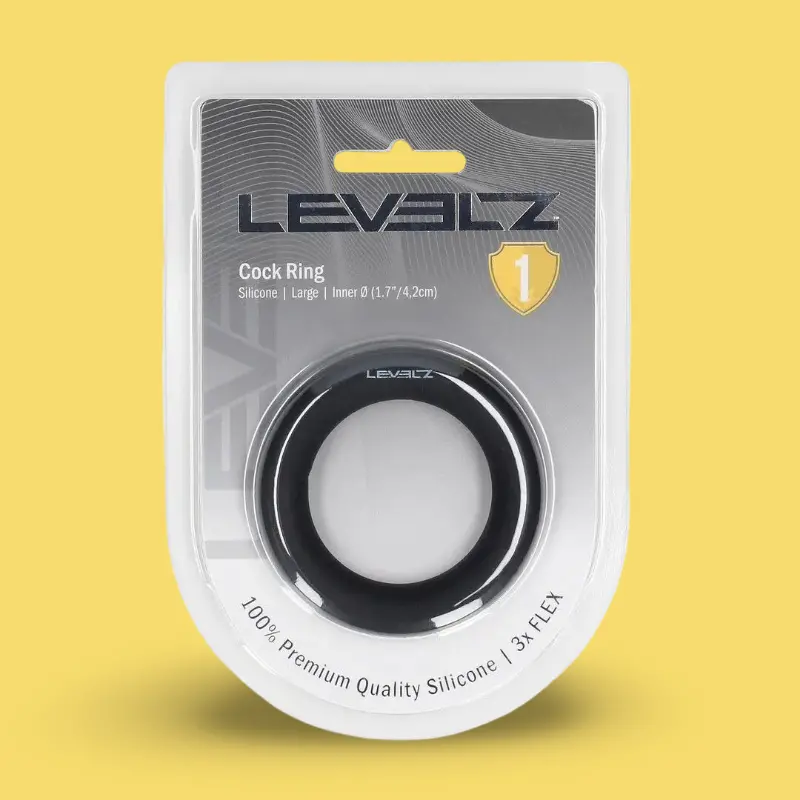 Cockring silicona LEVELZ sin vibración S, M o L negro | Dark-Ink