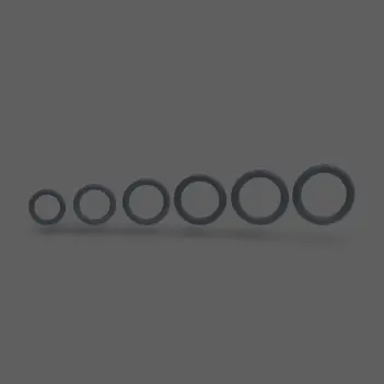 Set cockring silicona LEVELZ Classic 6 tallas negro | Dark-Ink