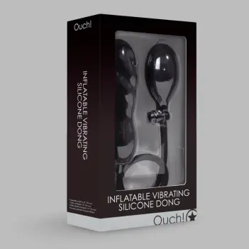 OUCH! Inflatable Butt Plug Silicone, Pump & Quick-Release | Dark-Ink