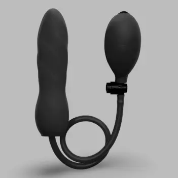 Plug anal gonflable OUCH! silicone, poire et déflation | Dark-Ink