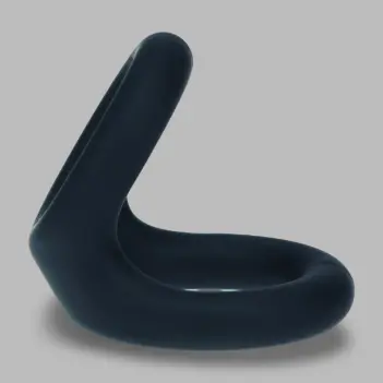 LEVELZ Double O Dual-Loop Cock Ring Body-Safe Silicone | Dark-Ink