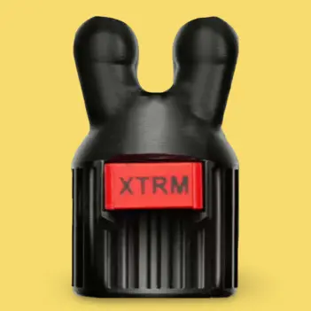 Inhalateur poppers XTRM KINKY Leakproof Double, monobloc | Dark-Ink