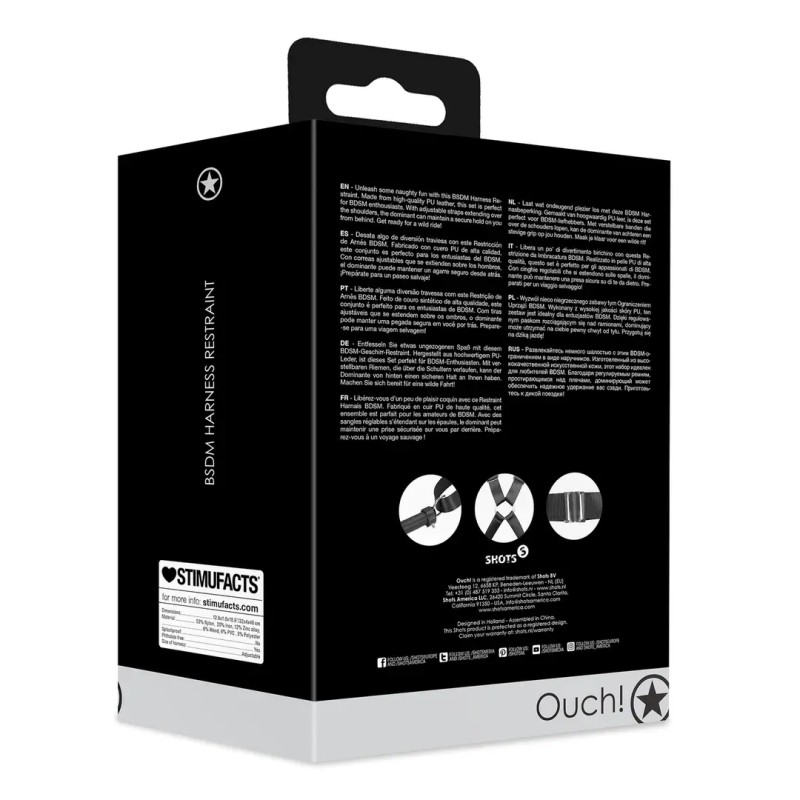 Bdsm harness restraint