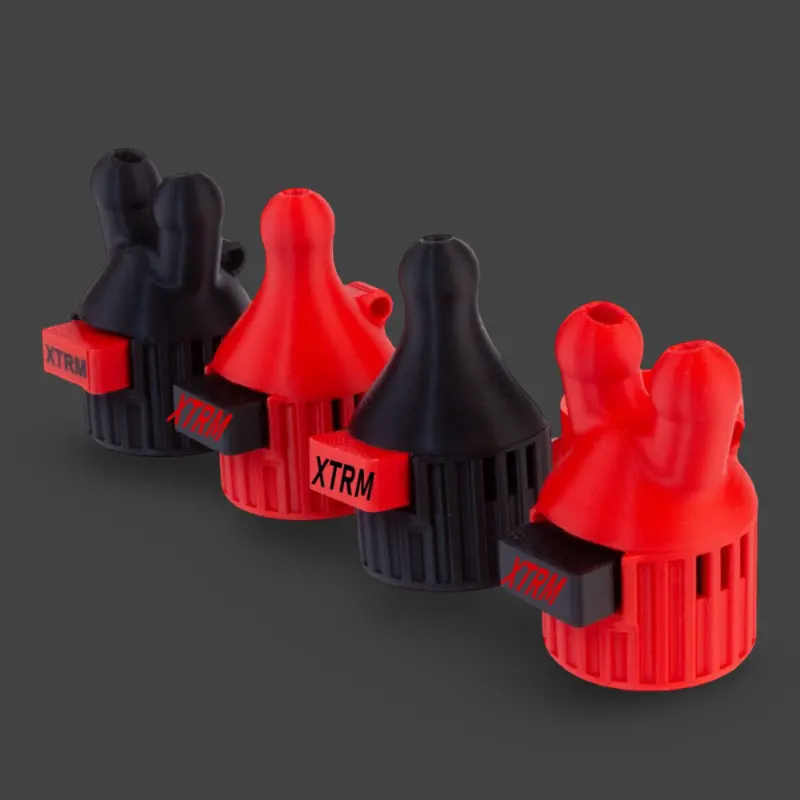 Poppers Inhalator XTRM KINKY Double Red, Komplett-Set | Dark-Ink