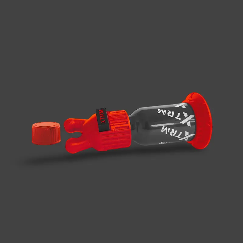Inhalador poppers XTRM KINKY Double Red, kit con soporte | Dark-Ink