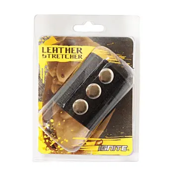 Ball Stretcher cuero SI Novelties 50 mm, 3 cierres | Dark-Ink