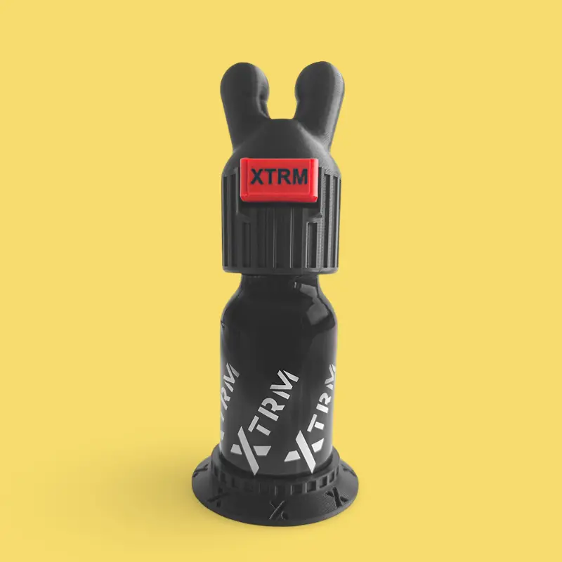 Inhalateur poppers XTRM KINKY Double Leakproof + support | Dark-Ink