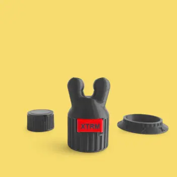 Inhalateur poppers XTRM KINKY Double Leakproof + support | Dark-Ink