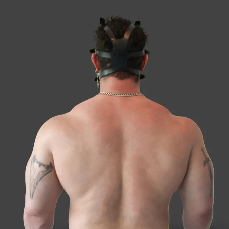 GASMASTER S10.3 Fetish Gas Mask | Two Lateral RD40 Ports | Dark-Ink