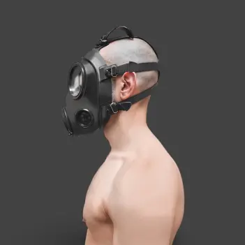 GASMASTER S10.2 Fetish Gas Mask | Avon S10 Look, Brand New | Dark-Ink