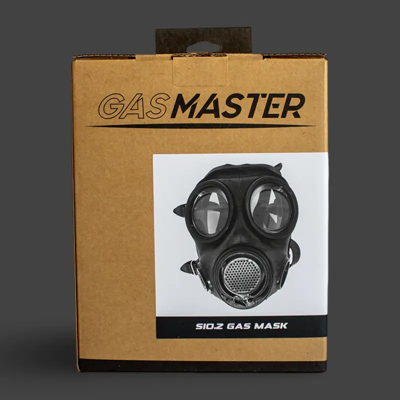 GASMASTER S10.2 Fetish Gas Mask | Avon S10 Look, Brand New | Dark-Ink