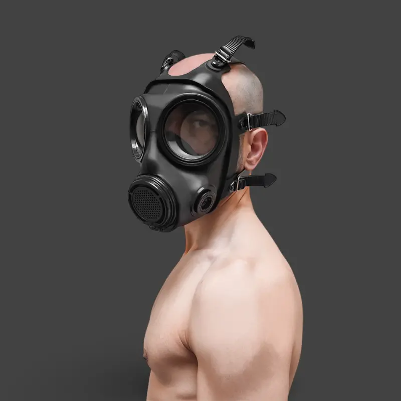 GASMASTER S10.2 Fetish Gas Mask | Avon S10 Look, Brand New | Dark-Ink