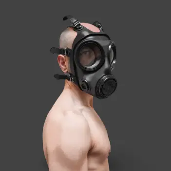 GASMASTER S10.2 Fetish Gas Mask | Avon S10 Look, Brand New | Dark-Ink