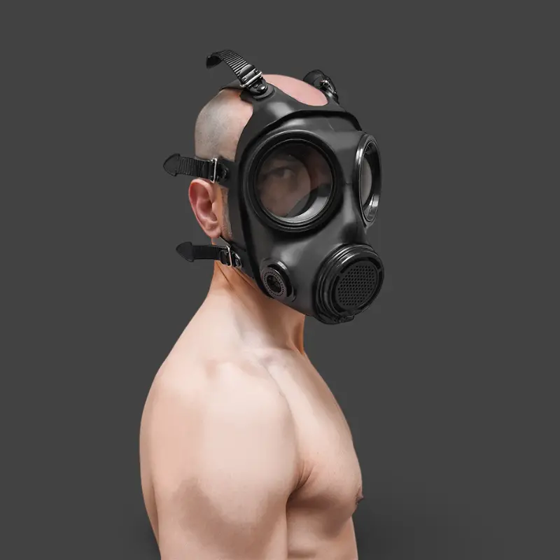 GASMASTER S10.2 Fetish Gas Mask | Avon S10 Look, Brand New | Dark-Ink