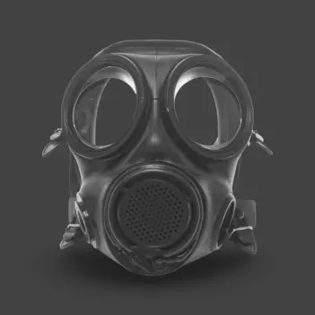 GASMASTER S10.2 Fetisch-Gasmaske | Avon-S10-Look, neu | Dark-Ink