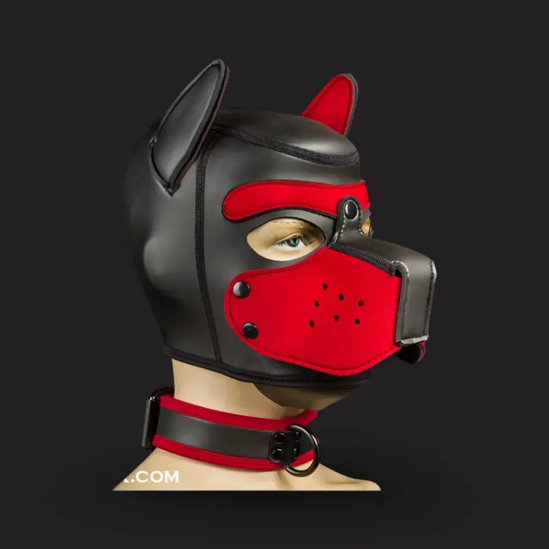 Collar puppy neopreno Mr-S-Leather Neo, D-ring frontal | Dark-Ink