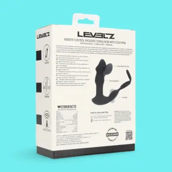 LEVELZ Prostata-Massager Come-Hither Thrusting Penisring | Dark-Ink