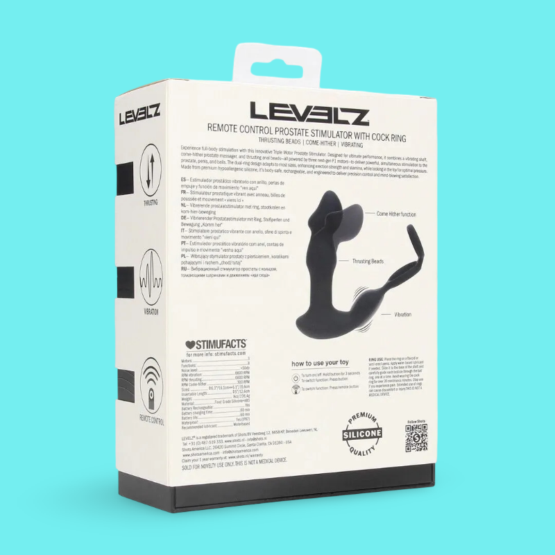 LEVELZ Triple Motor Prostate Stimulator | Vibrating Cockring