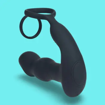 LEVELZ Prostata-Massager Come-Hither Thrusting Penisring | Dark-Ink