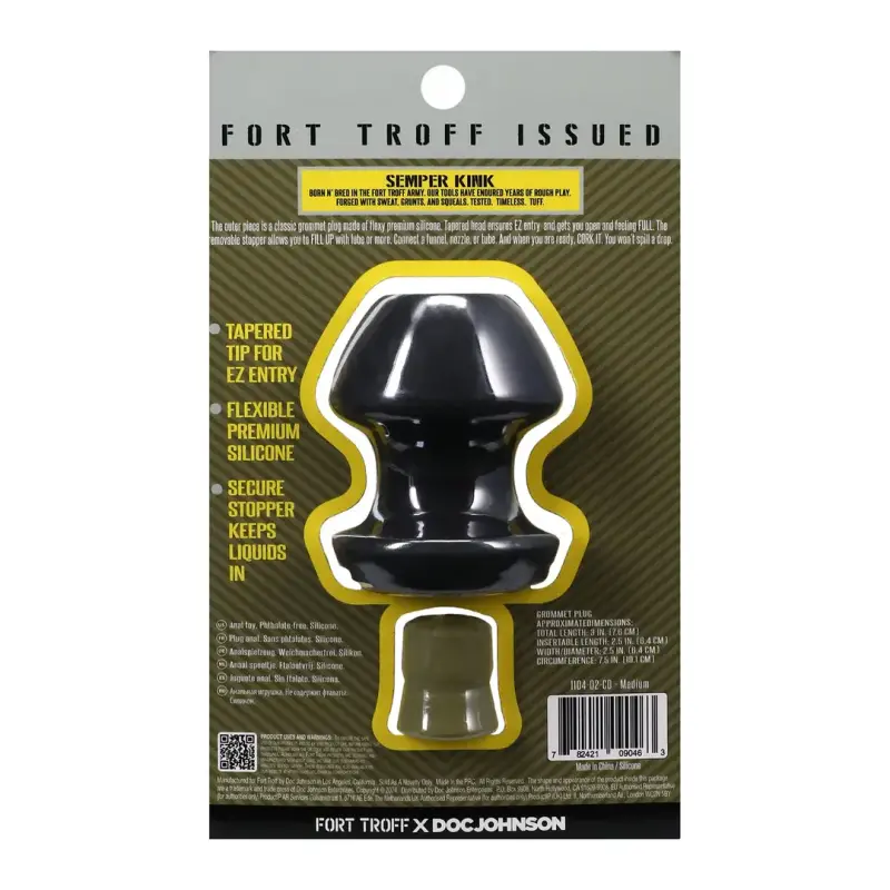 Plug anal creux Kum Keeper Fort Troff, bouchon sans fuite | Dark-Ink