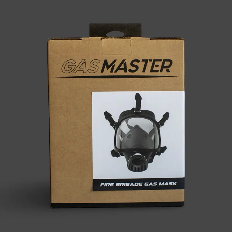GASMASTER Fire Brigade Gas Mask | Panoramic Visor | Dark-Ink