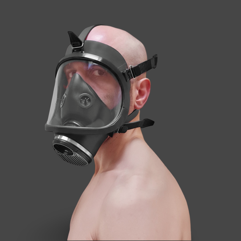 GASMASTER Fire Brigade Gas Mask | Máscara Rubber Panorámica