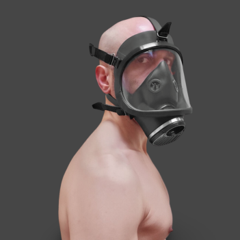 GASMASTER Fire Brigade Gas Mask | Máscara Rubber Panorámica