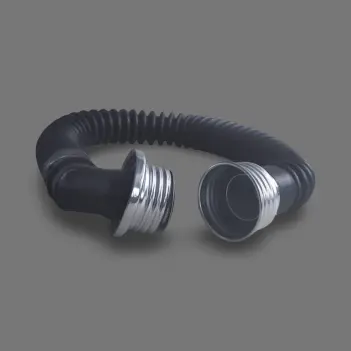 GASMASTER Gas Mask Hose | 90° Angled Male Connector M40 | Dark-Ink
