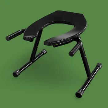 BRUTUS Rim Seat 2.0 Rimming Stuhl, Stahl, 4 Höhen | Dark-Ink