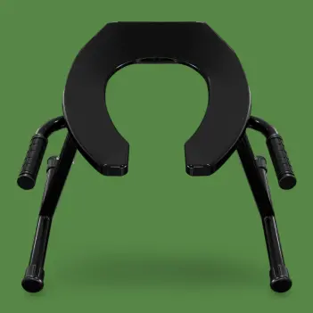 BRUTUS Rim Seat 2.0 Rimming Stuhl, Stahl, 4 Höhen | Dark-Ink