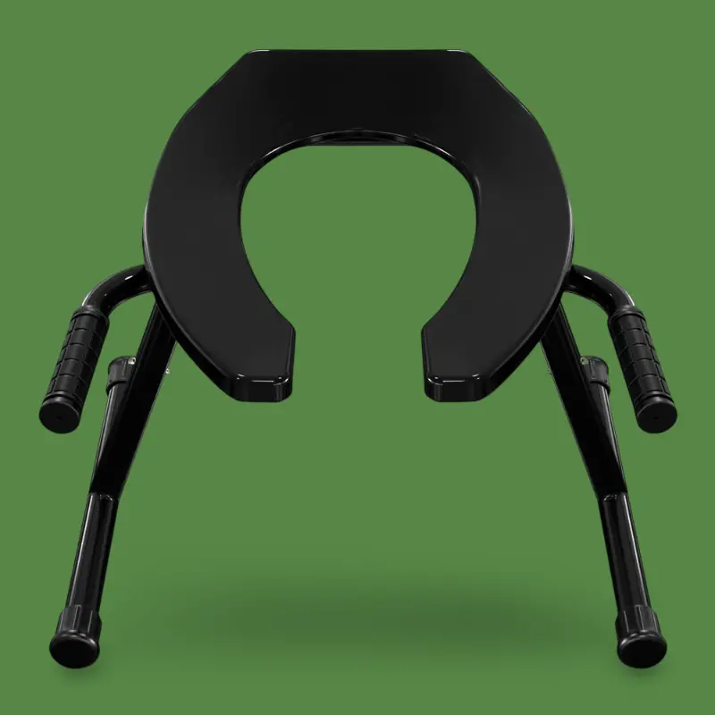 BRUTUS Rim Seat 2.0 Rimming Stuhl, Stahl, 4 Höhen | Dark-Ink