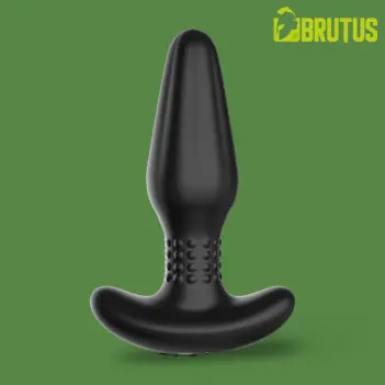 BRUTUS Rimmer Analplug, rotierende Perlen, App-Steuerung | Dark-Ink