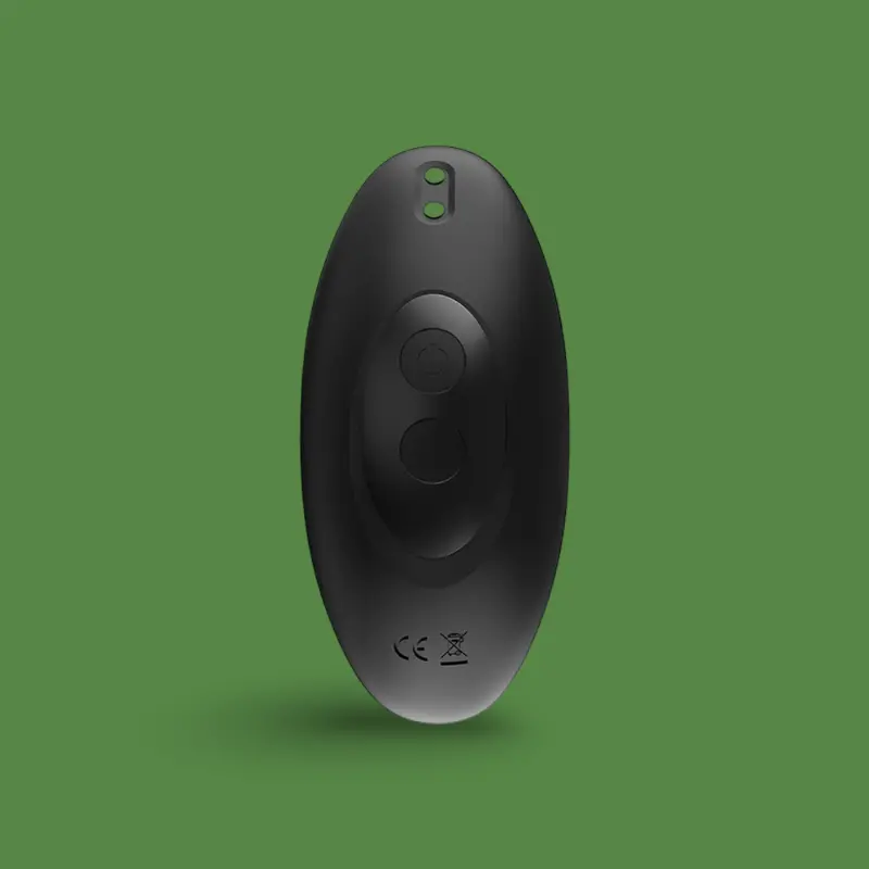 BRUTUS Rimmer Vibrating Butt Plug, rotating beads, app | Dark-Ink