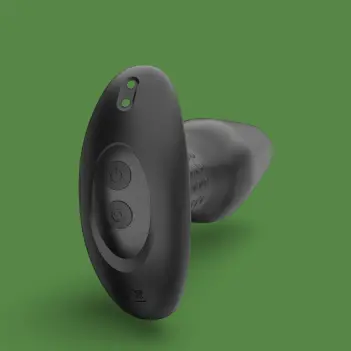 BRUTUS Rimmer Analplug, rotierende Perlen, App-Steuerung | Dark-Ink