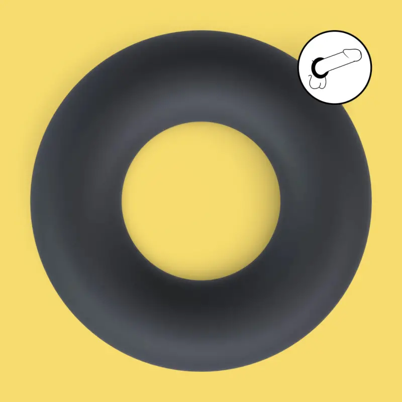 Cockring silicona LEVELZ sin vibración S, M o L negro | Dark-Ink